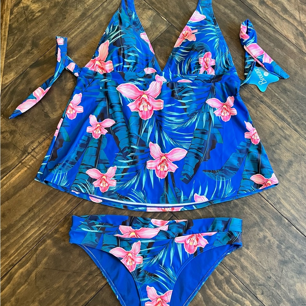 Breeza Women's Tankini Swimsuit Set- Top/Bottom